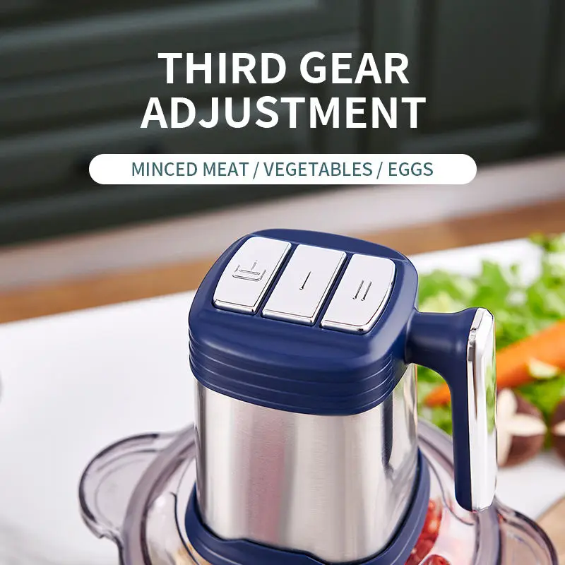 Factory price kitchen food vegetable meat chopper home best automatic mini 2l 3l stainless steel electric meat grinder for sale