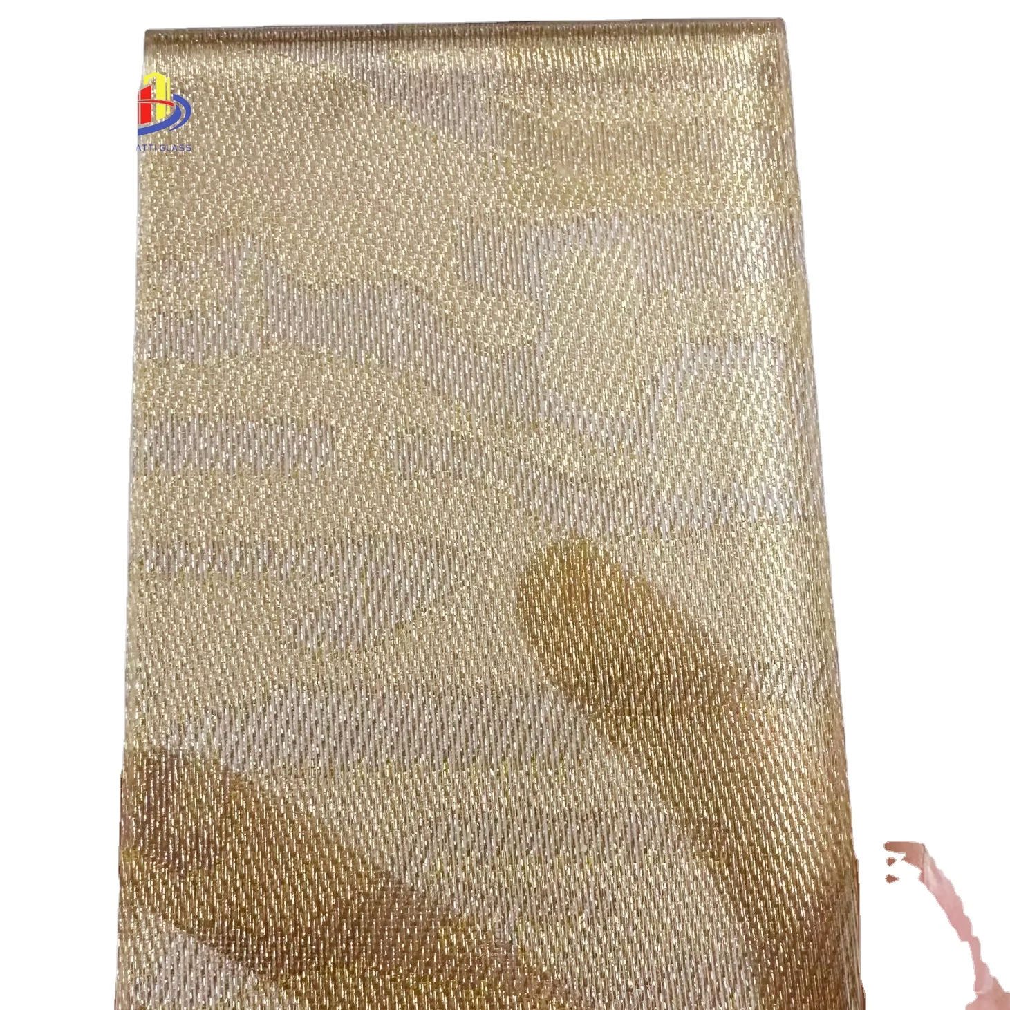 safety laminated wire mesh  decorative glass