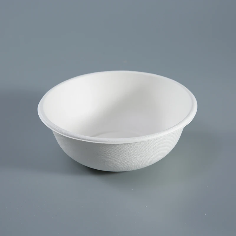 Eco Friendly Disposable Degradable 16OZ Sugarcane Bagasse Pulp Salad Bowl