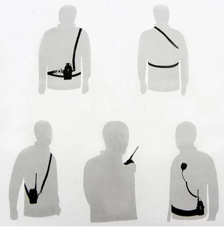 MSC-20D Radio Case Holder for Baofeng UV3R+Plus Puxing Walkie Talkie Two way Radio Nylon Lightweight Arm Bag with Armband Pouch