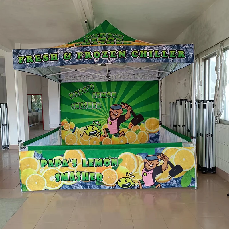 10X10 Custom Steel Canopy Tent Advertising Pop Up Tents For Trade Show Display Events Outdoor