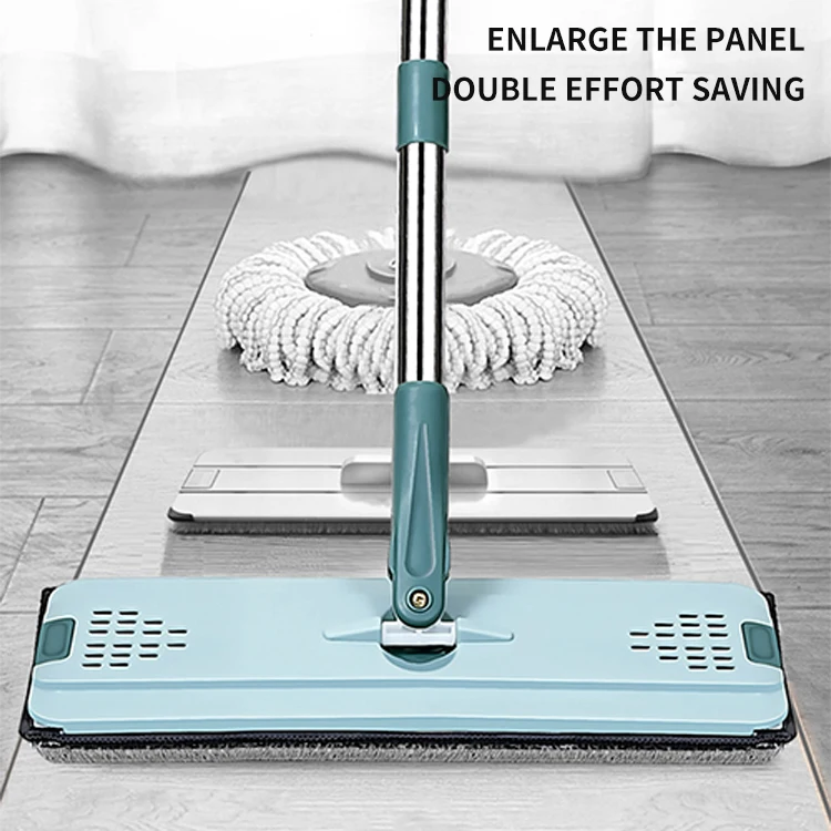 Wholesale Free Hand Wash Flat Mop Squeeze Bucket For Household Flexible Flat Floor Mop