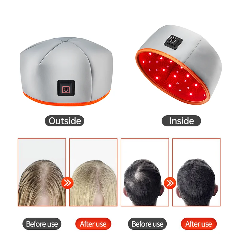 Led Red Light Therapy Cap Healthy Hair Growth Hat For Hair Scalp Regrowth