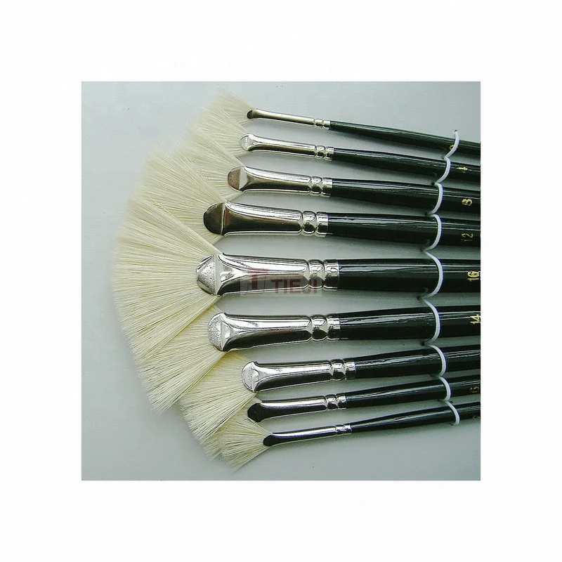 S72 Artist Paint Brush Poly Bag Epoxy Resin White Tools for Painting Painting Brush Set 25 Painting Brush 6 Inches 1#----12#