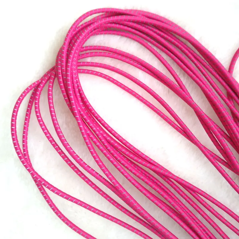 RE24 manufacturer hotsale Clothes and bags accessories 3mm elastic rope with reflective stitching line