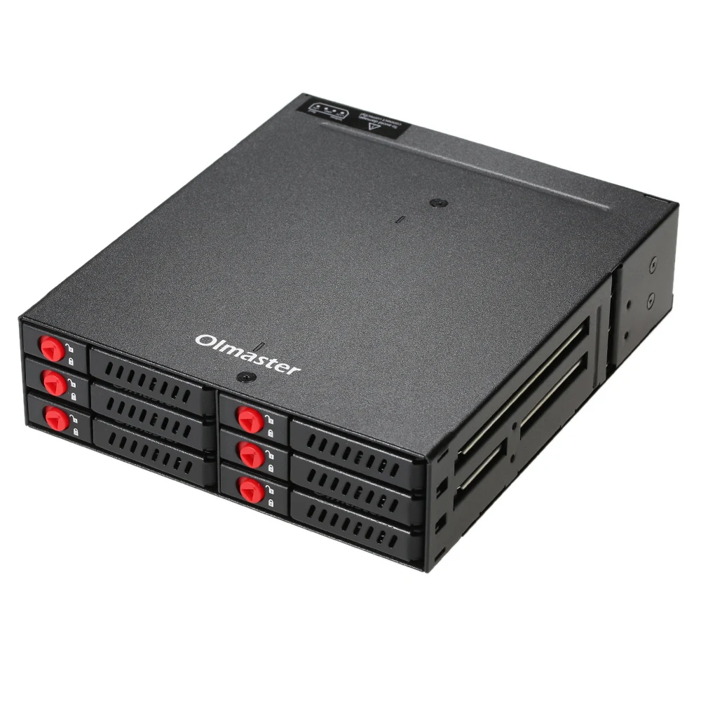 Корпус для внешнего жесткого диска 6 секций поддержка SATA HDD 2 5 дюйма корпус с охлаждающим вентилятором шкафчик горячей заменой