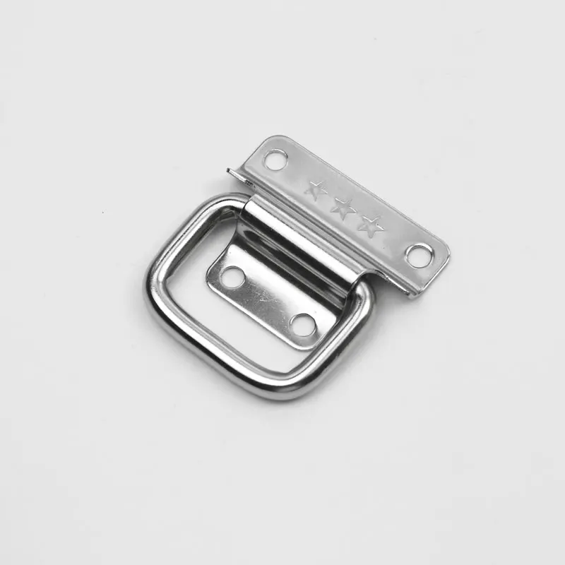 Durability Stainless Spring Handles Wardrobe Case Pull Sturdy Handle 20 Large Puller Toolbox Folding Handle