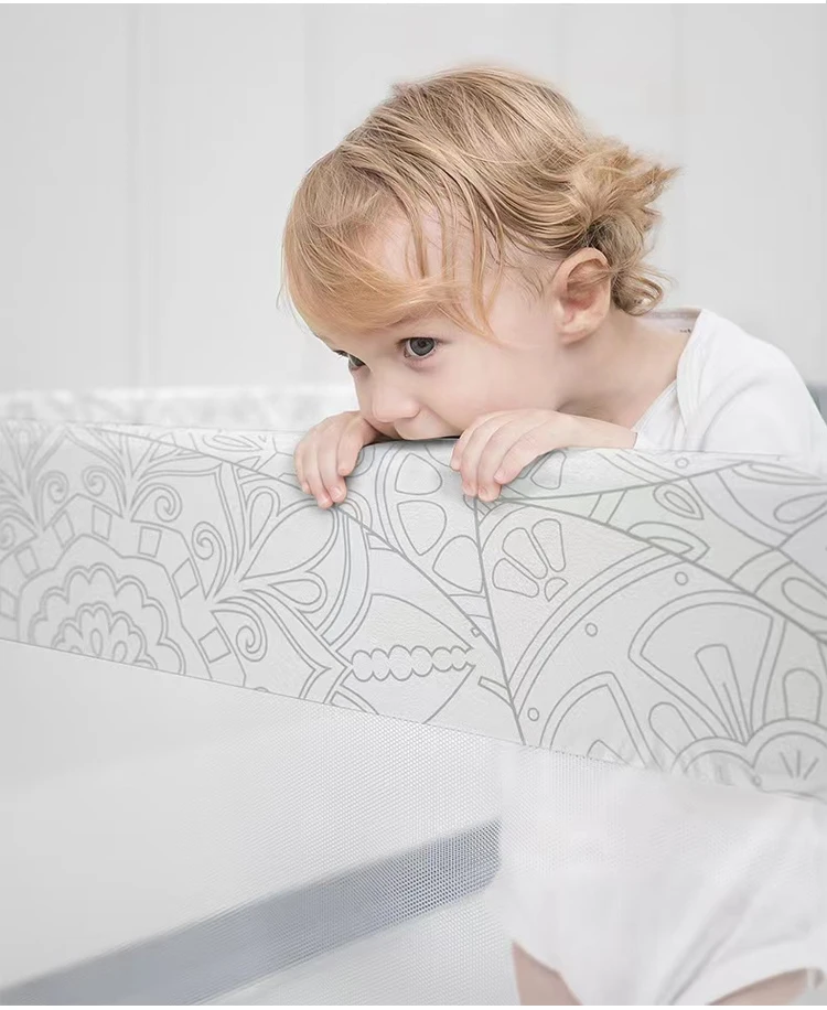 2022 New Style Arrival Happy New Year Baby Bed Fence Safety Gate