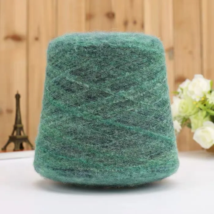 Hand-knitted Wool Yarn Colorful Alpaca Mohair Rough Wool Rod needle knitting yarn scarf coat line DIY Sweater Scarf Thread