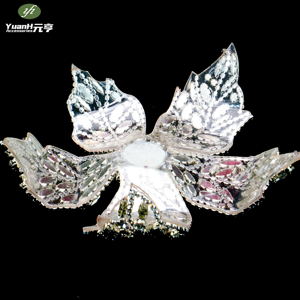 Новое поступление прозрачные аппликации с кристаллами