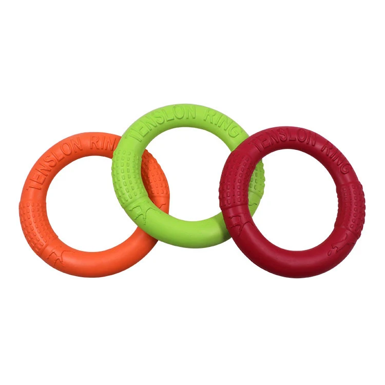 Amazon Best Seller Bite Resistant Chewing Teeth Cleaning EVA Pet Dog Toy Ring