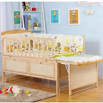 New type bed rail design /portable baby bed/baby cot prices