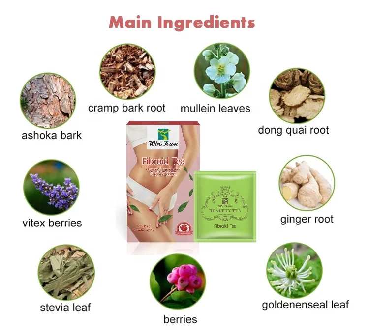Собственная марка, лучшее качество, Женский чай для детоксикации, фиброидной фертильности