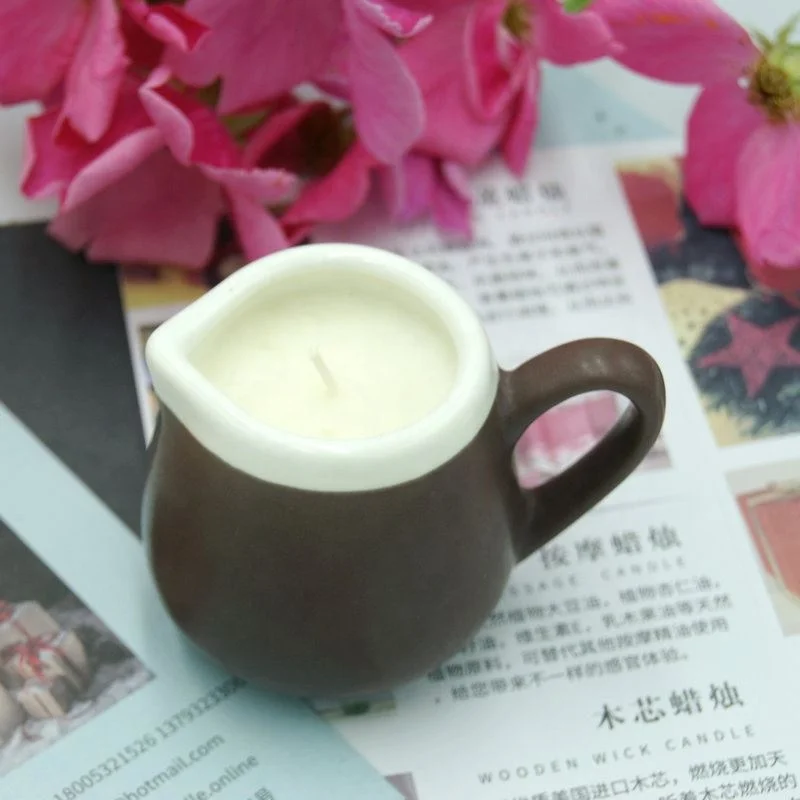 China Factory  Spa Body Wax Massage Oil Candle Vanilla