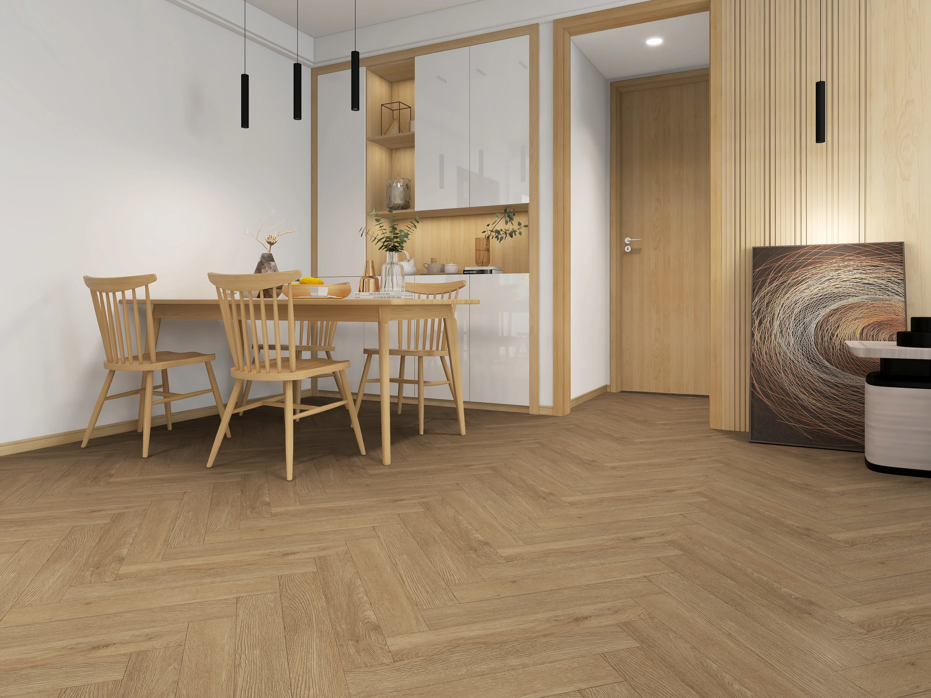 Easy click waterproof and fireproof luxury vinyl flooring click anti-scratched plastic floor vinyl spc flooring 4mm