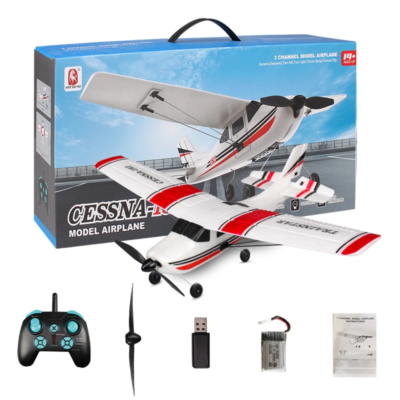 2.4G Remote Control Easy to Fly Durable Soft EPP Foam Plane Cessna 182 Model Wltoys F949 Rc Airplane Toy