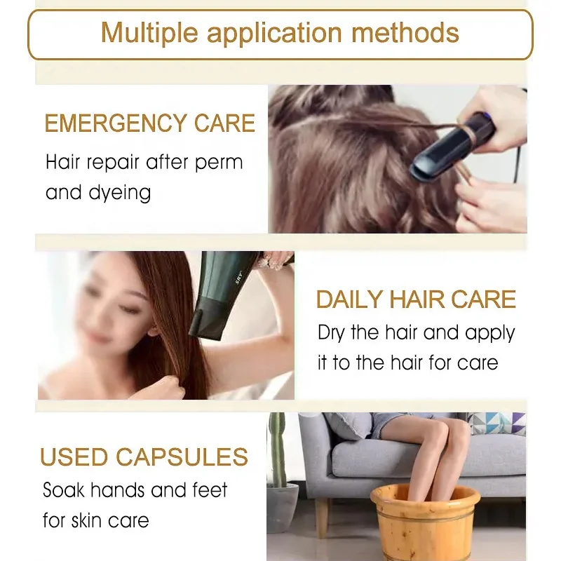 KORMESIC Hot sales Hair Vitamins Repair Growth Oil Moisturizing Treatment Capsule Hair Serum Hair Oil Capsules