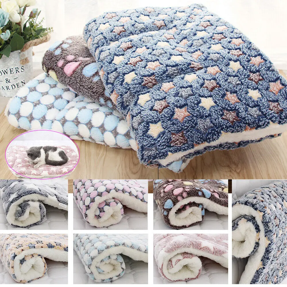 Pet Dog Puppy Cat Soft Bed Mat Pet Pillow Blanket Cushion Mattress Washable