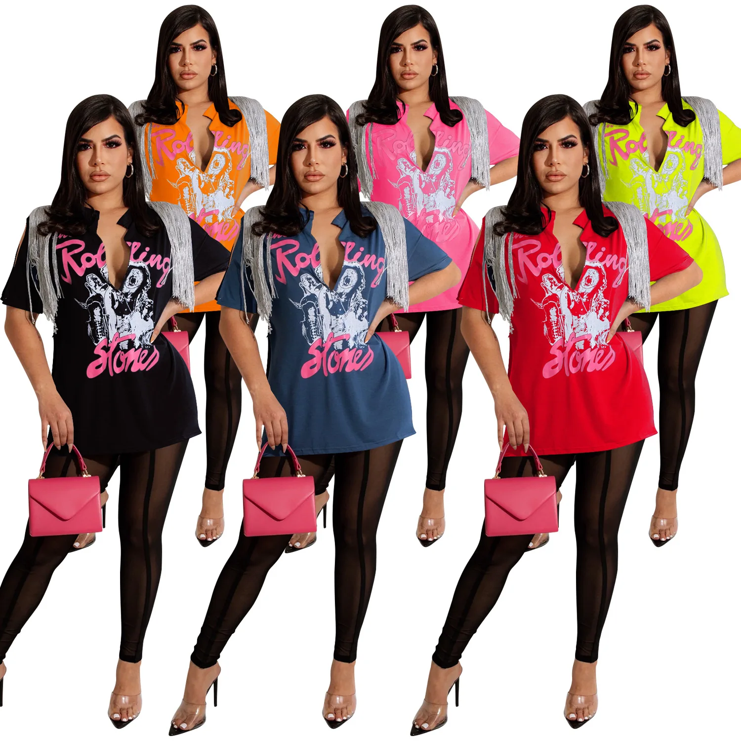 2022 Women Summer Fashion T Shirts Sexy Top Lingerie Women Ladies Short Sleeve Shirts Crop Tank Tops Printed Casual Blouses