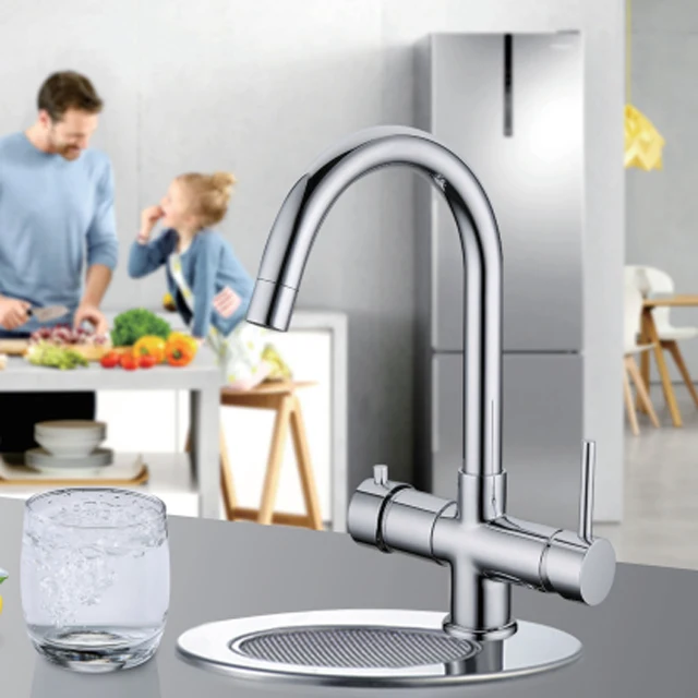 Steaming hot water heater tank 3 in 1 instant boiling water mixer drinking tap