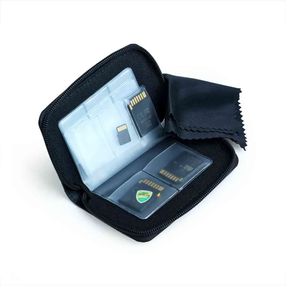 Mini Portable Custom Memory Micro Sd Bag Travel Wallet Pouch Zippered Storage Credit Card Holder