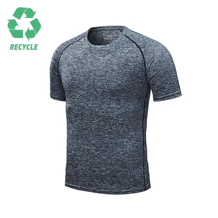 Custom Logo Printing Unisex Eco-friendly 100% Rpet T-shirt Repreve Recycled Polyester Sustainable Clothing Custom TShirt For Men