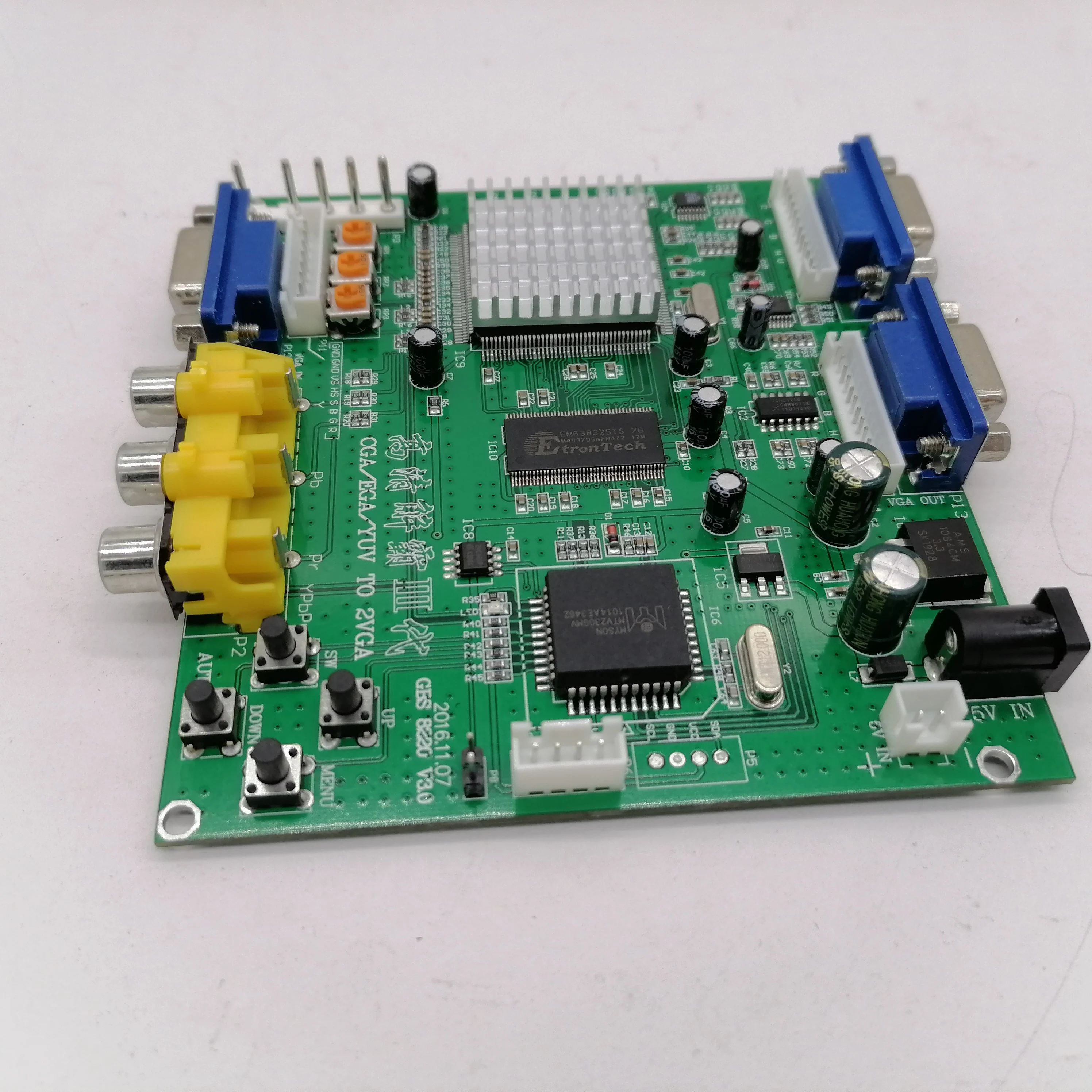 CGA EGA RGB RGBS RGBHV to VGA converter Double output Video Converter board