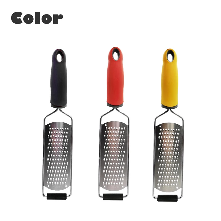 Wholesale Stainless Steel Black Manual Parmesan Cheese Lemon Zester Grater Slicer