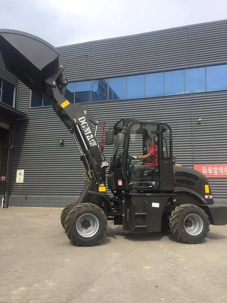 European Design 1.2 Ton Mini Wheel Loader With Wide Tyres