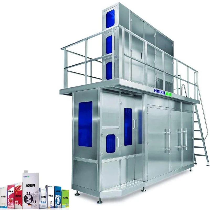 Automatic Aseptic Carton Filling Machine for Fruit Juice Water Wine Milk Packaging