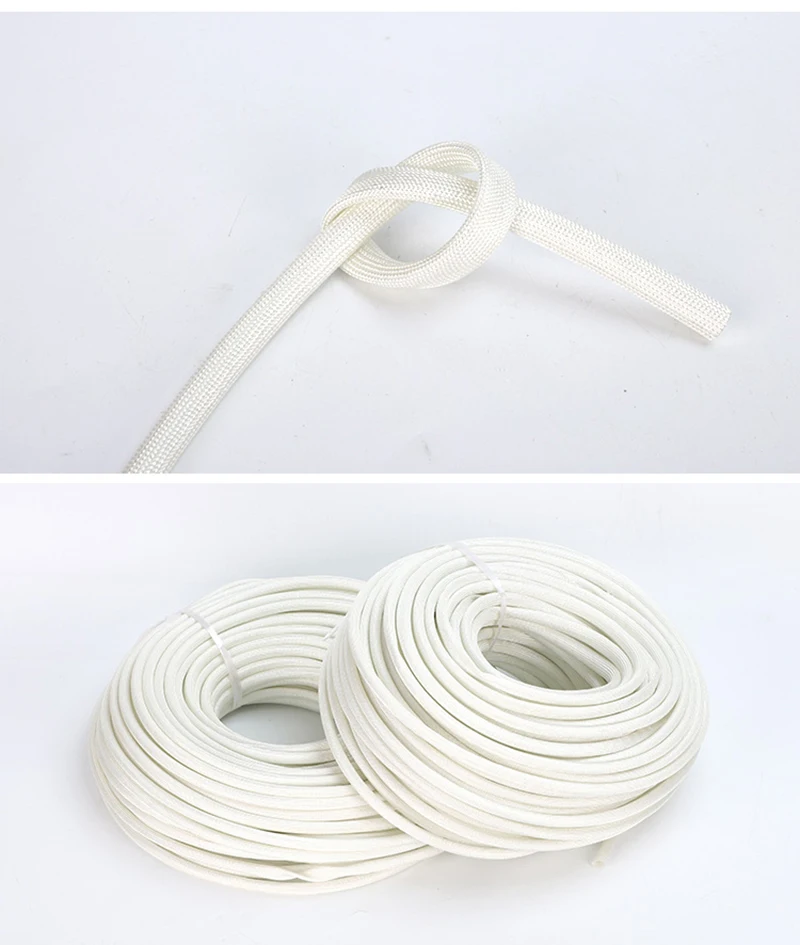 High temperature resistant casing glass fiber insulated casing wire casing fireproof flame retardant fiber tube