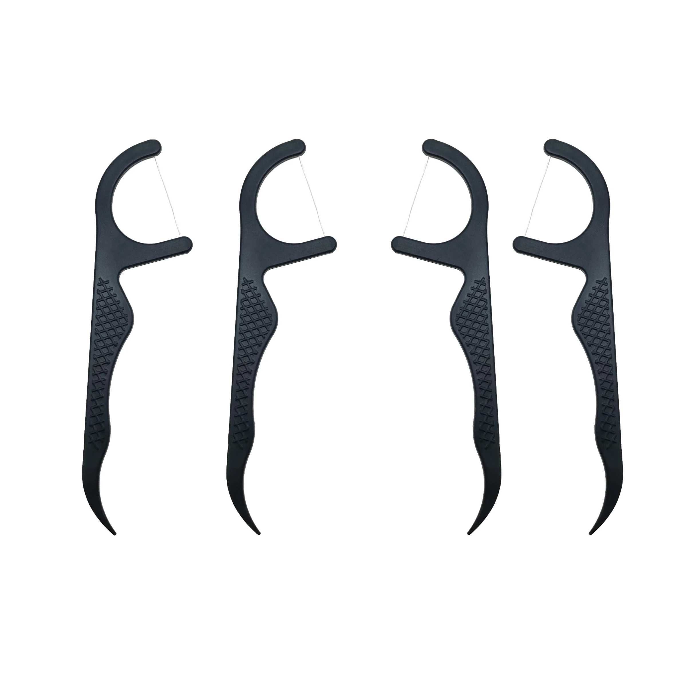 Promotional Easy Reach Tooth Stick Refill PE Dental Floss Toothpick Holder Stick Pick with long handle