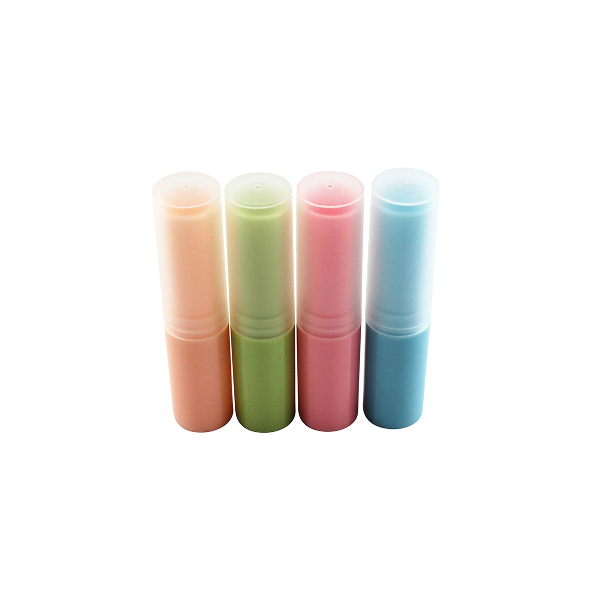 TM-LB342  lip balm container plastic lip balm case different colors empty lip care tube package