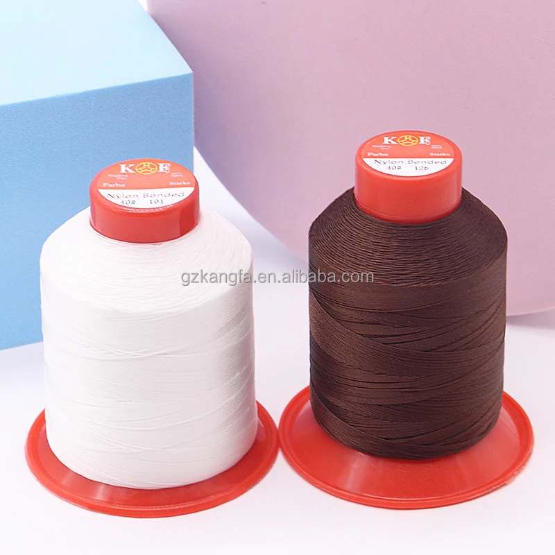 Colored High Quality Nylon Sewing Thread Tex 70 Ticket 40 210d/3 Nylon 6.6 Bonded Thread For Shoes