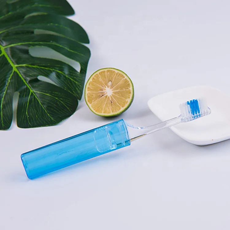 High quality hard bristle toothbrush ISO CE approved plastic adult travel toothbrush