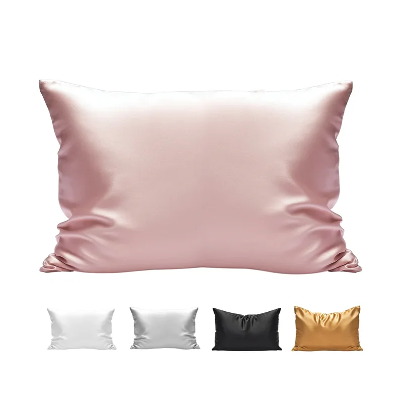 Anti-wrinkle natural silk pillowcase 6A grade 100% mulberry silk pillowcase new silver ion silk pillowcase