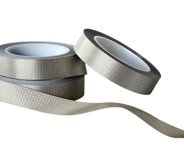 FID RF fabric tape EMI Shielding copper nickel Conductive double side fabric tape roll For Phone Laptop Conductive tape