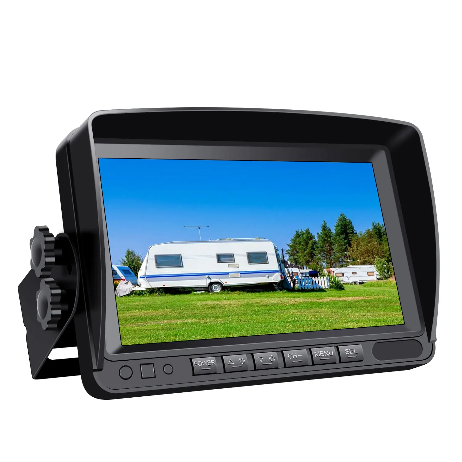  7-дюймовый ЖК-дисплей AHD 1080P автомобильный монитор на зеркало заднего вида Раздельный экран видеозапись 1 канал/2 канала/4 канала для камеры 7