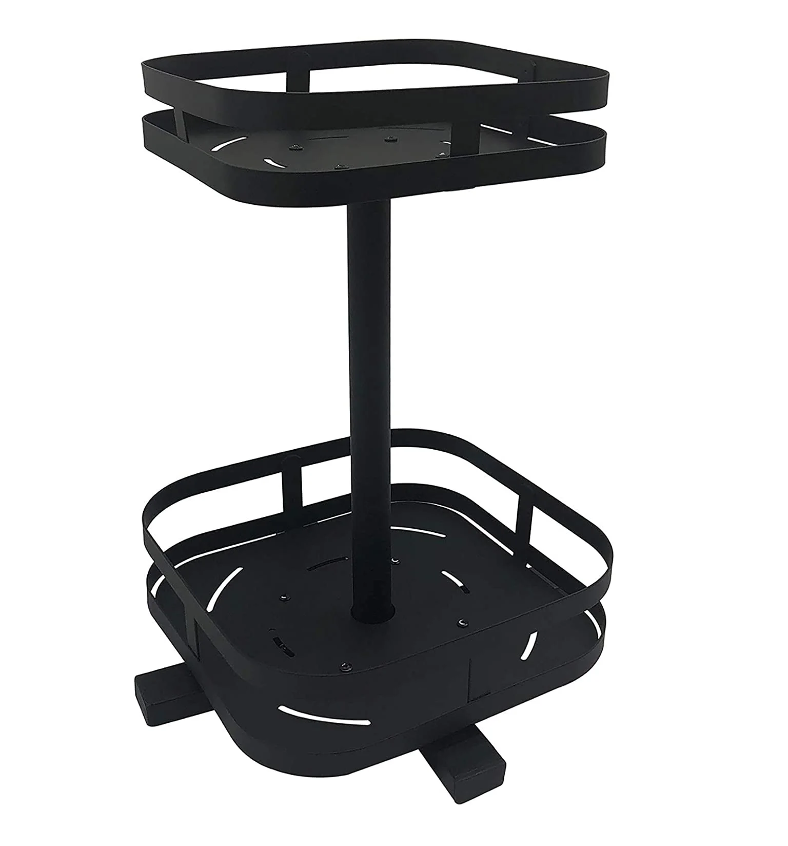 2 Tier Rotatable Spice Rack with Sides Spice Cabinet for Home Office