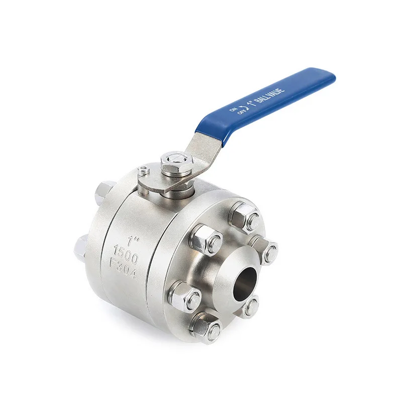 stainless steel F304  F316  high temperature ANSI1500lbs  DN25  dn50 manual  forged steel  butt weld ball valve