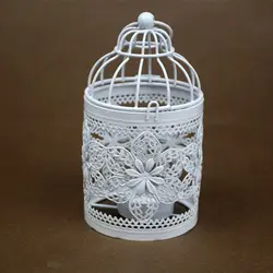 Decorative Hollow Hanging Bird Cage Candle Holder Lantern Classic Wedding Decoration