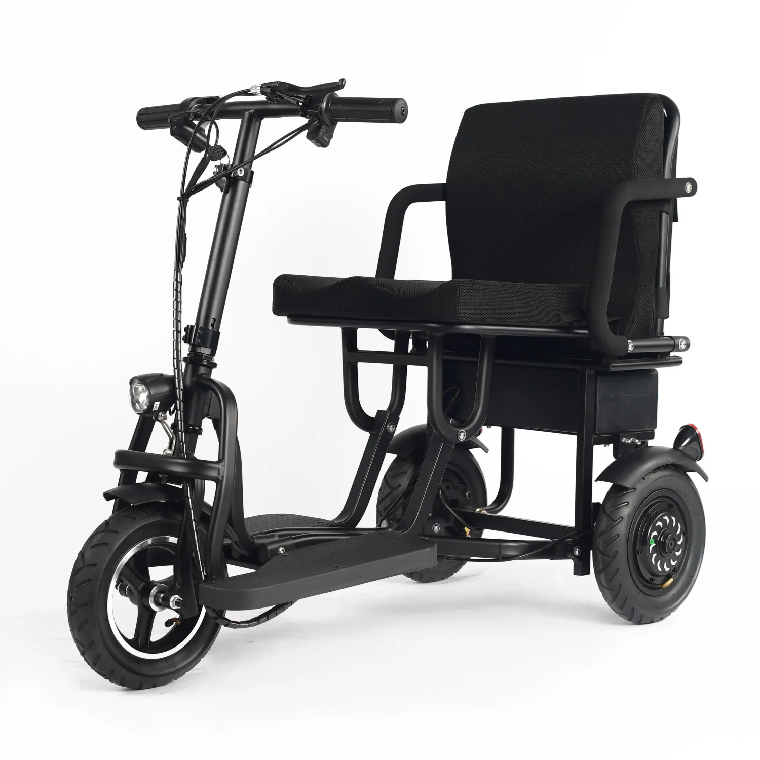 Caremoving Fold up 3 wheel Disabled Scooter Mobility Portable Electric Tricycles for The Elderly
