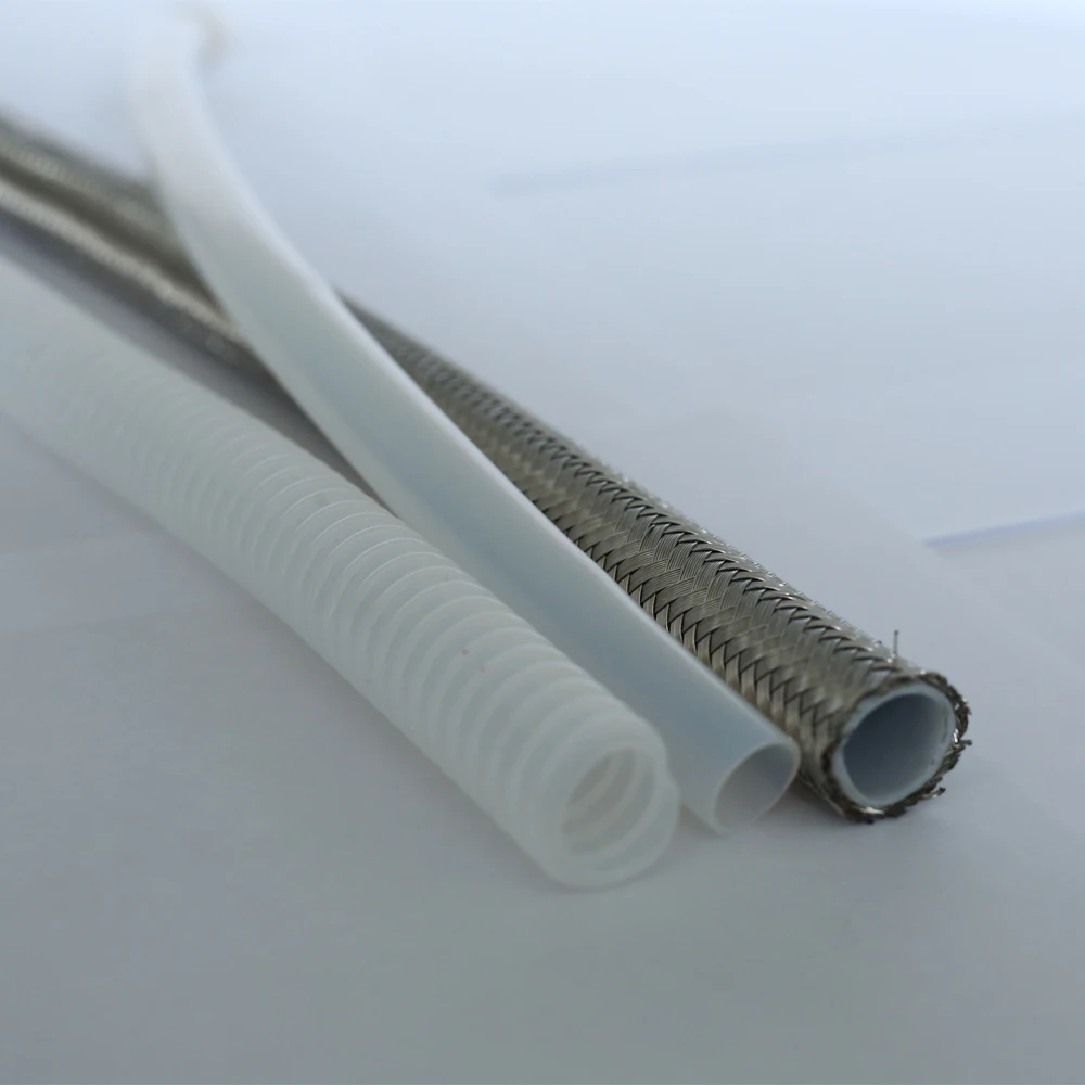 PTFE Smooth Bore Hose  High Temperature PTFE Corrugated hose R14  Tube Braid Cover