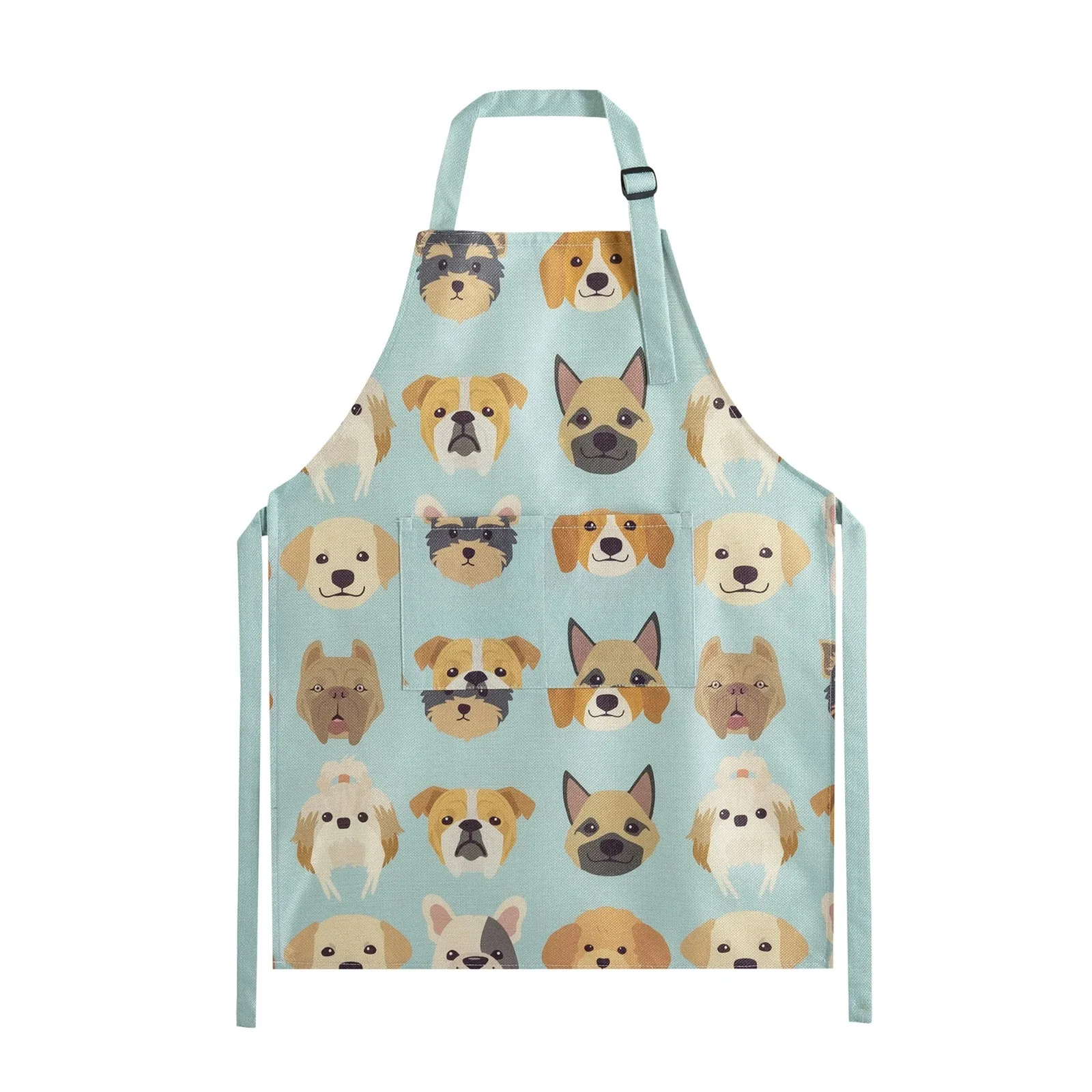 Custom printed cute kids cotton apron kitchen painting apron for kids cooking kid apron