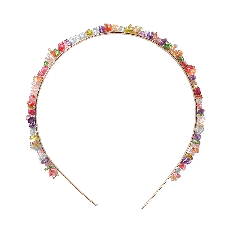 Модные аксессуары для волос, милая маленькая повязка на голову с камнями