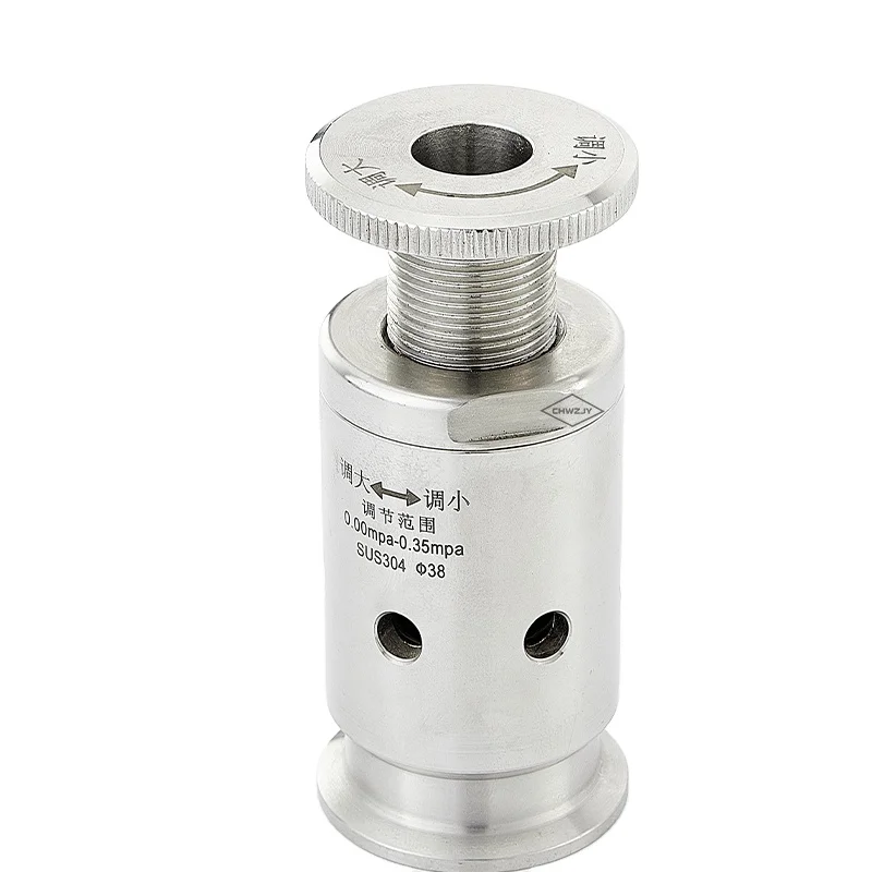 JY stainless steel  sanitary water heater regulation safety valve SS air release vacuum pressure relief valve