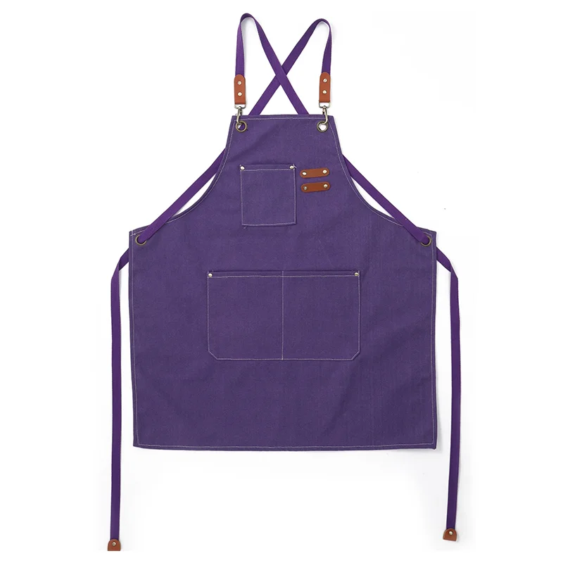 Salon Barber Apron Wholesale Price and Leather Hair Cutting Apron Custom Logo Accepted Customized Color Adjustable