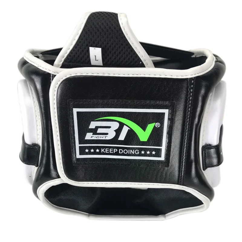 BN PU Leather boxing Helmet MMA Protector Headgear Fighting Sparring Helmet