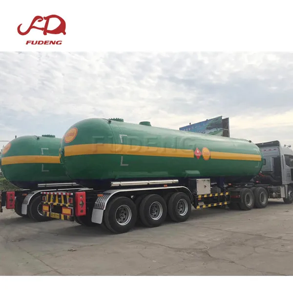  Хорошая цена 3 оси 59CBM LPG цистерна для перевозки бензина полуприцеп грузовик с прицепом 25 тонн