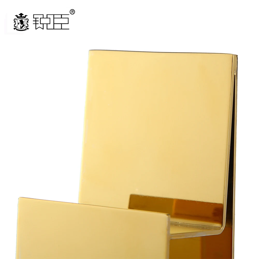 Bag Store 4 Tiers Gold Metal Countertop Table Leather Coin Purse Rack Wallet Display Stand Holder